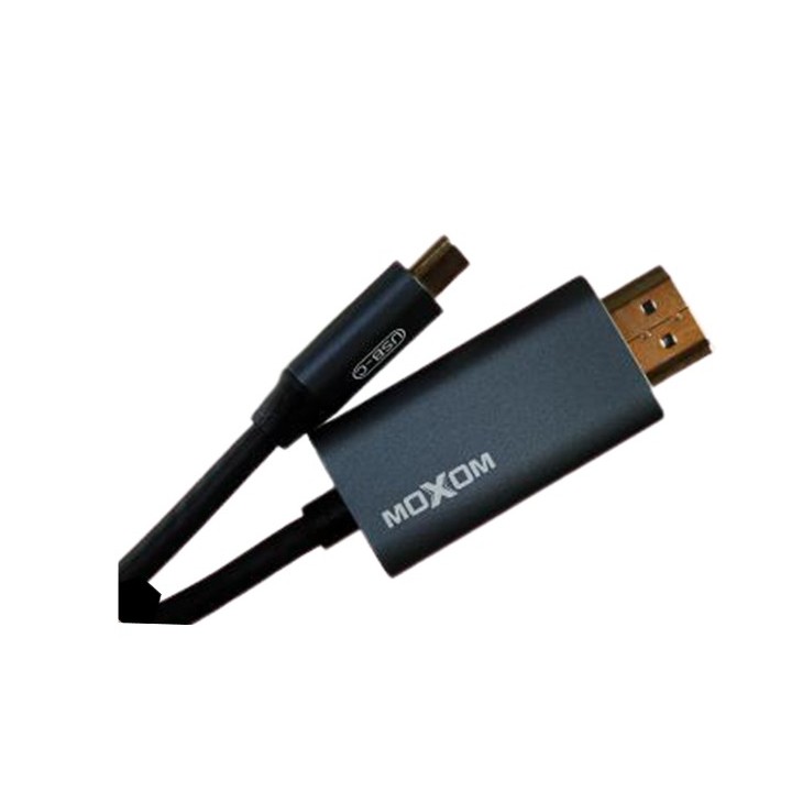 Προσαρμογέας MOXOM (MX-AX29) Type-C σε HDMI / 4K / 1,8m γκρι 1.8 Μέτρα