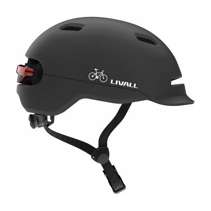 Έξυπνο Κράνος C20 Helmet Livall IPX4 57-61cm, Midnight Black with Fall Detection & Lights Μέγεθος Large(SH50)