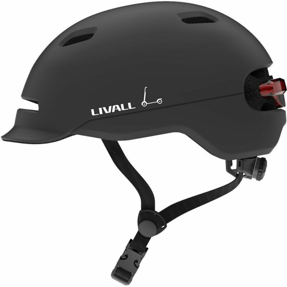 Έξυπνο Κράνος C20 Helmet Livall IPX4 57-61cm, Midnight Black with Fall Detection & Lights Μέγεθος Large(SH50)
