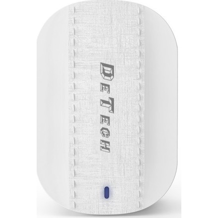 De Tech Φορτιστής Χωρίς Καλώδιο με 2 Θύρες USB-A Λευκός (DE-15)40095