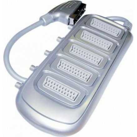 1 Scart To 5 Scart W/Switch