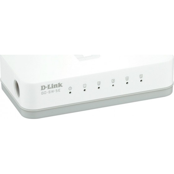 D-Link GO-SW-5E Unmanaged L2 Switch με 5 Θύρες Ethernet 10/100/1000