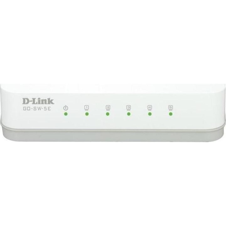 D-Link GO-SW-5E Unmanaged L2 Switch με 5 Θύρες Ethernet 10/100/1000