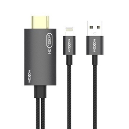 Προσαρμογέας MOXOM (MX-AX29) Type-C σε HDMI / 4K / 1,8m γκρι 1.8 Μέτρα