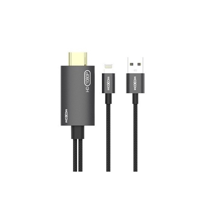 Προσαρμογέας MOXOM (MX-AX29) Type-C σε HDMI / 4K / 1,8m γκρι 1.8 Μέτρα