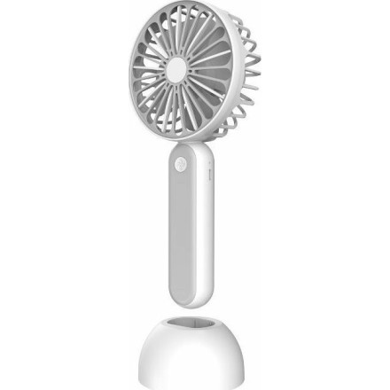 Platinet Rechargeable Desk Fan 1200 mah White/Grey(PRDF6108)