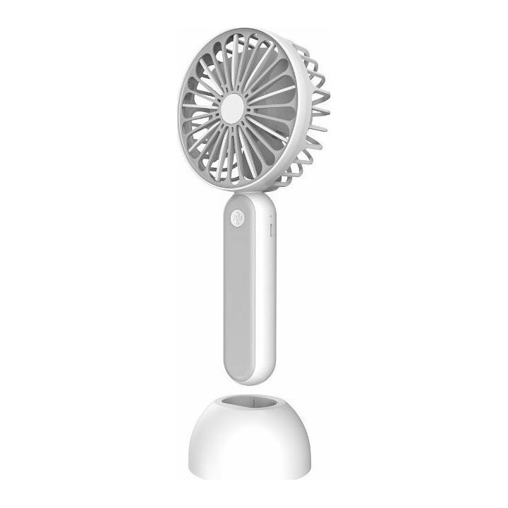 Platinet Rechargeable Desk Fan 1200 mah White/Grey(PRDF6108)