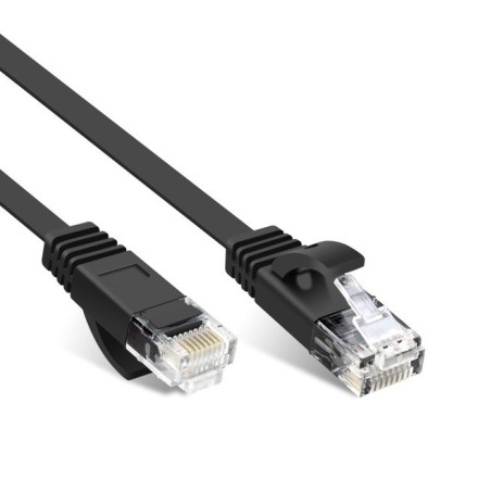 Καλώδιο Δικτύου CAT6, 1.5m, DeTech, Πλακέ