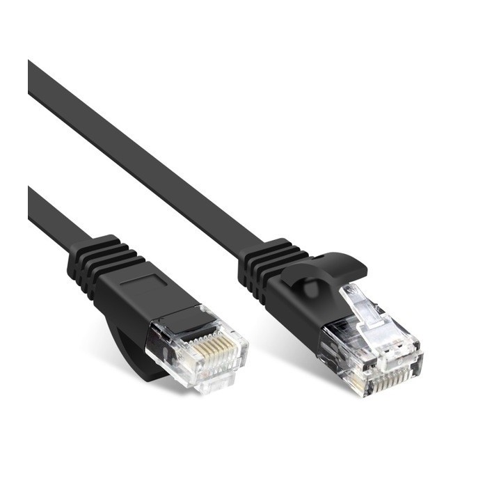 Καλώδιο Δικτύου CAT6, 1.5m, DeTech, Πλακέ