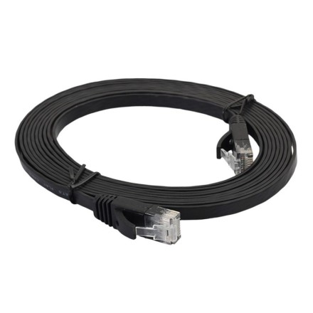 Καλώδιο Δικτύου CAT6, 1.5m, DeTech, Πλακέ