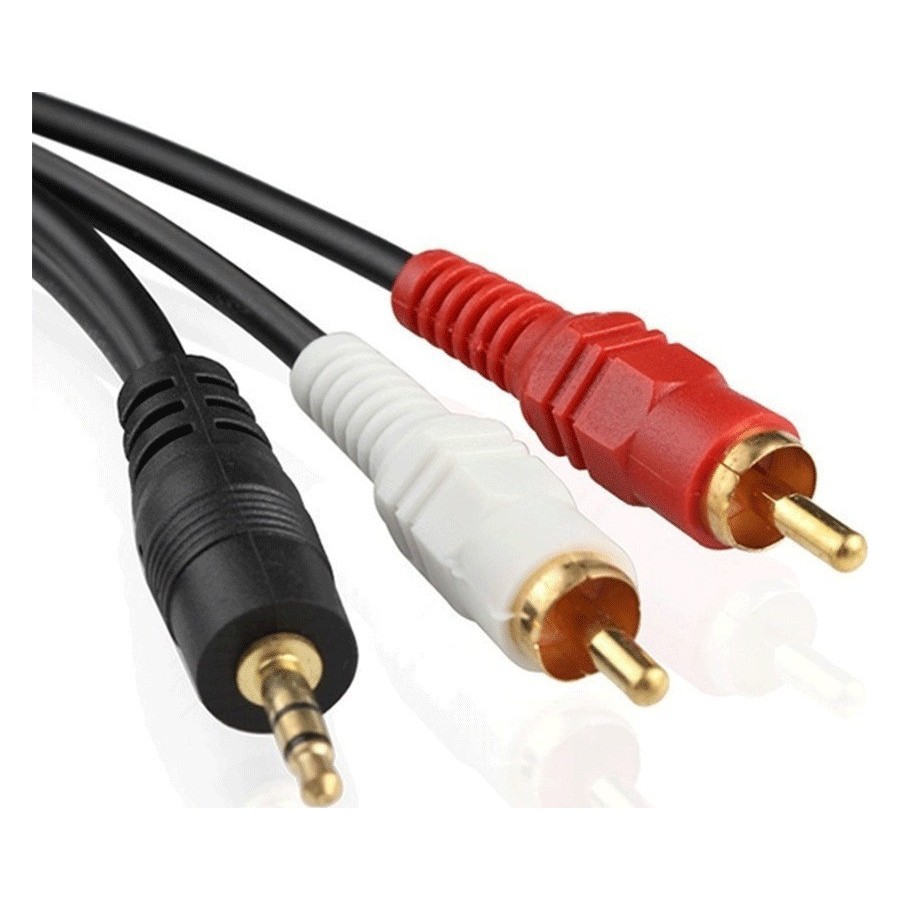Cable Audio 3.5/RCA 3m. HQ DeTech με επίχρυσα connectors