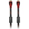 De Tech HDMI 1.4 Braided Cable HDMI male - HDMI male 25m Κόκκινο (18312)