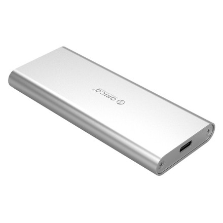 ORICO θήκη για Μ.2 B key SSD M2G-C3, USB 3.1, έως 2TB, ασημί