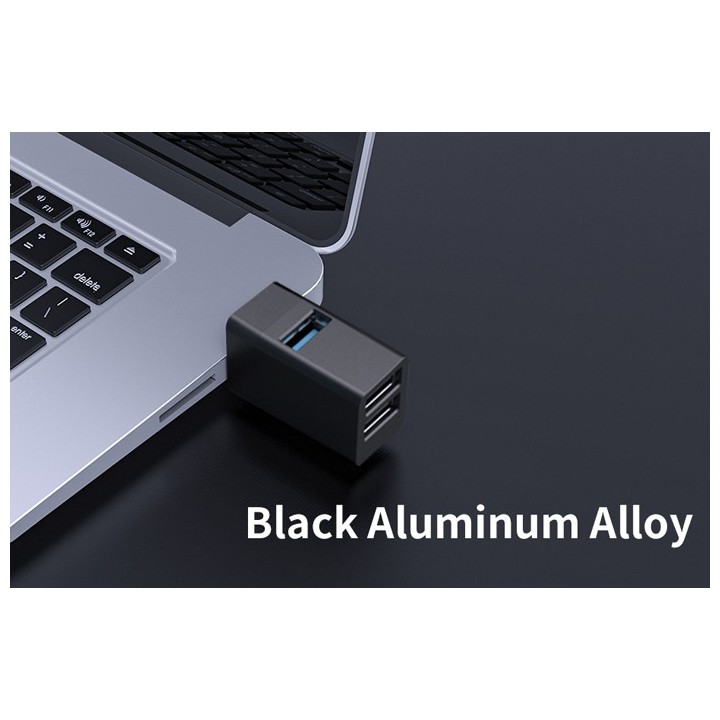 ORICO mini USB hub MINI-U32L, 3x USB ports, μαύρο
