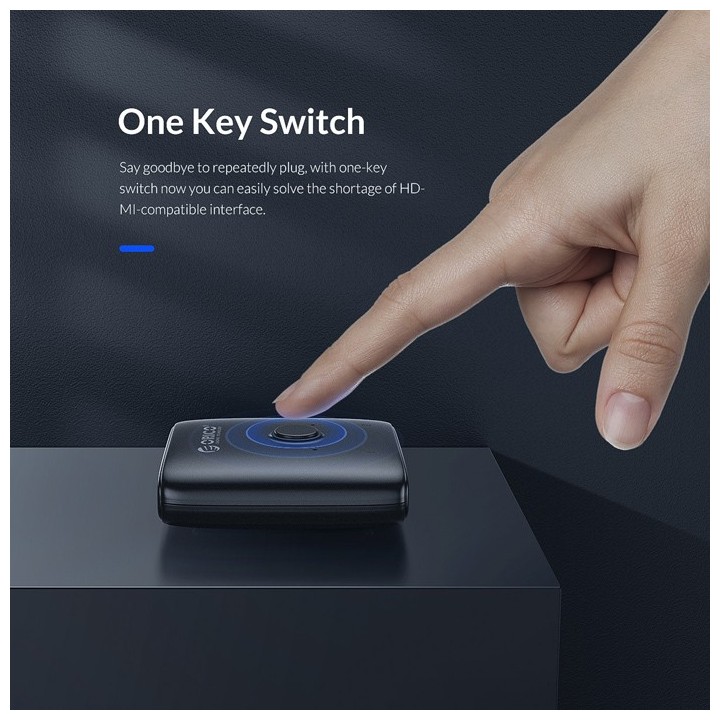 ORICO bi-directional HDMI switch HS2-A1, 4K/60Hz, γκρι