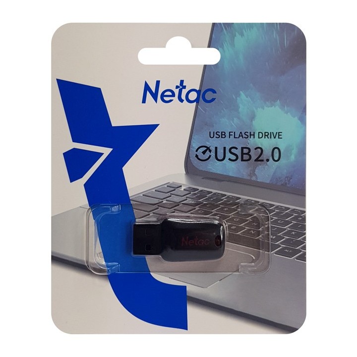 NETAC USB Flash Drive U197, 64GB, USB 2.0, μαύρο