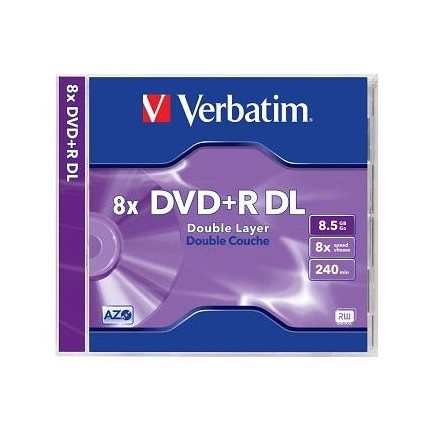 Verbatim Εγγράψιμα DVD+R Dual Layer 8.5GB 1 Τεμάχιο(43540)