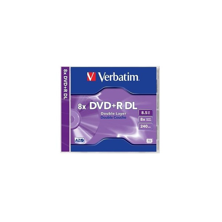 Verbatim Εγγράψιμα DVD+R Dual Layer 8.5GB 1 Τεμάχιο(43540)