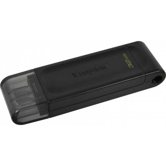Kingston DataTraveler 70 32GB USB-C Flash Drive Μαύρο (DT70/32GB) (KINDT70/32GB)