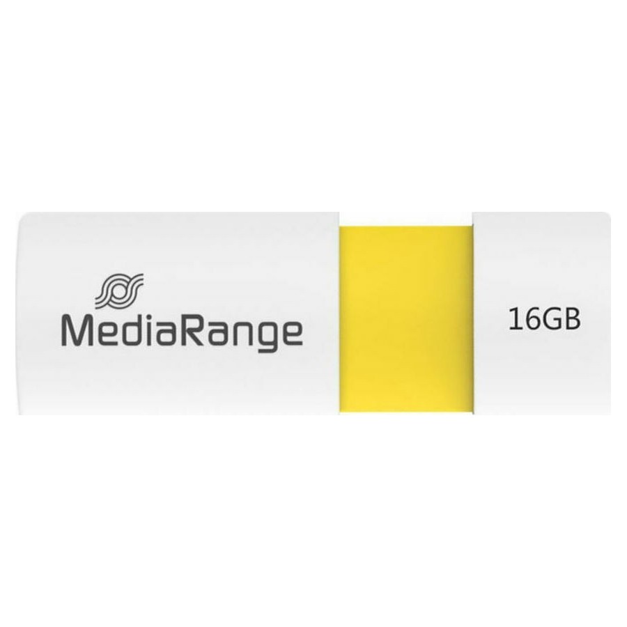 MediaRange USB 2.0 Flash Drive Color Edition 16GB (Yellow) (MR972)