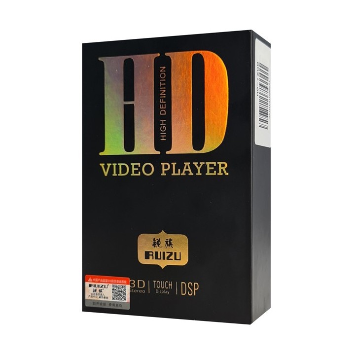 RUIZU MP3 player Η9 με οθόνη αφής 3.8", 16GB, BT, 1000mAh, μαύρο