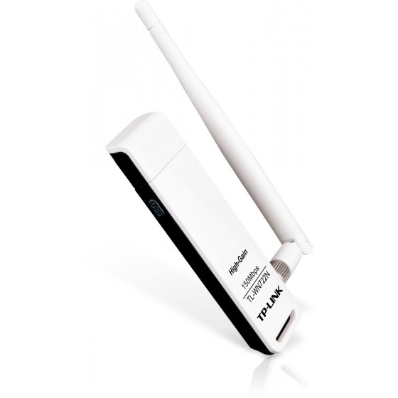 TP-LINK TL-WN722N(EU) v:3.20 Ασύρματος USB Αντάπτορας Δικτύου με Αποσπώμενη Κεραία 150Mbps Χρώματος Λευκό