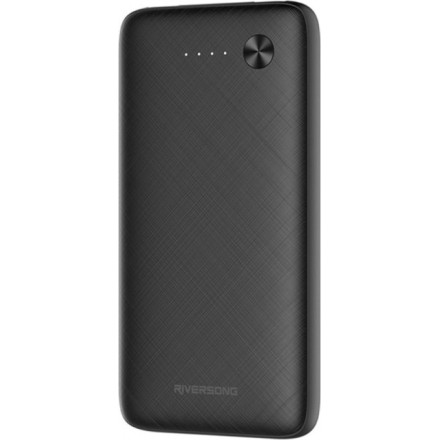 Riversong Horizon 10 Power Bank 10000mAh με 2 Θύρες USB-A Μαύρο(PB30-B)