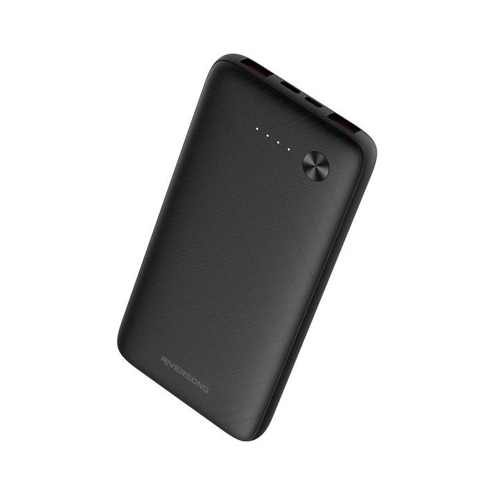 Riversong Horizon 10 Power Bank 10000mAh με 2 Θύρες USB-A Μαύρο(PB30-B)