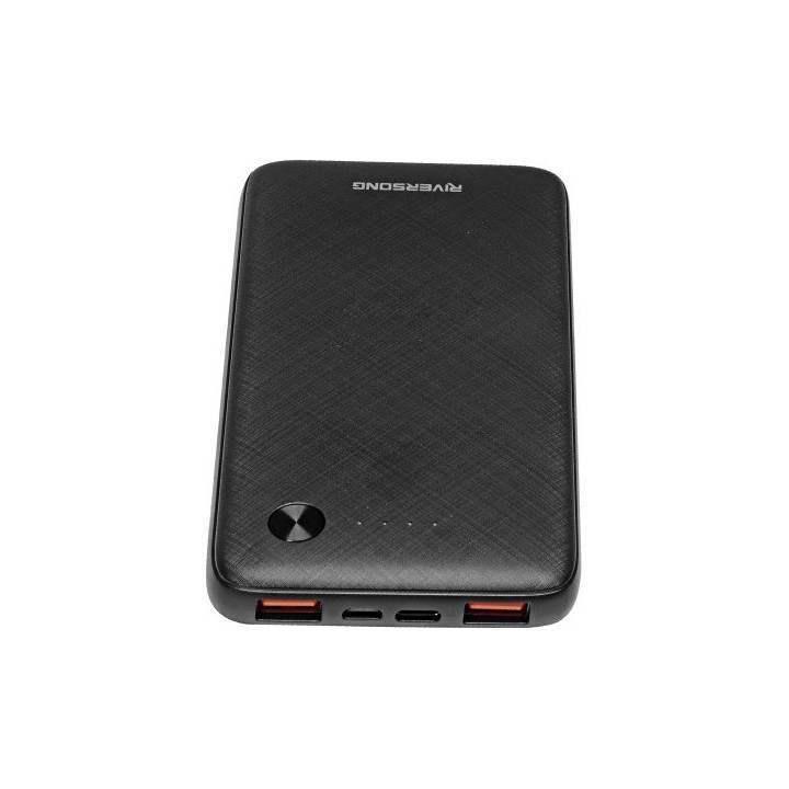Riversong Horizon 10 Power Bank 10000mAh με 2 Θύρες USB-A Μαύρο(PB30-B)