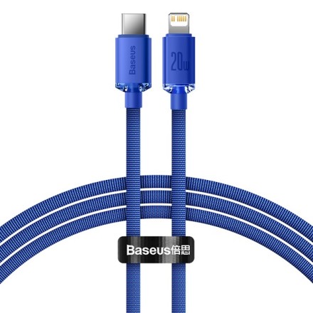 Baseus Crystal Shine Series Cable Type-C to Lightning 20W 1.2m Blue( CAJY000203)