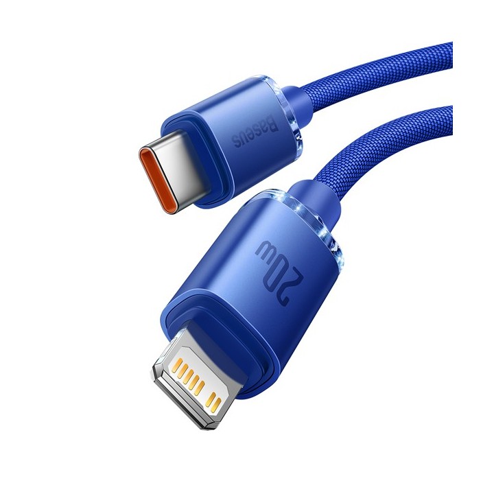 Baseus Crystal Shine Series Cable Type-C to Lightning 20W 1.2m Blue( CAJY000203)