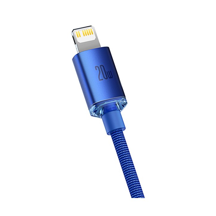 Baseus Crystal Shine Series Cable Type-C to Lightning 20W 1.2m Blue( CAJY000203)