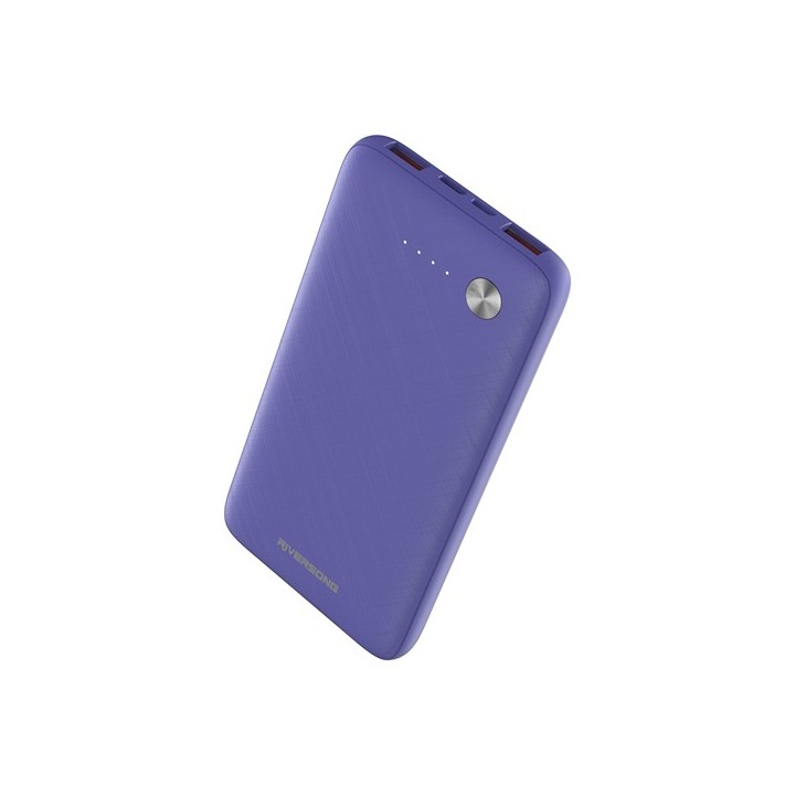 Riversong Horizon 10 Power Bank 10000mAh με 2 Θύρες USB-A Μωβ(PB30PU)
