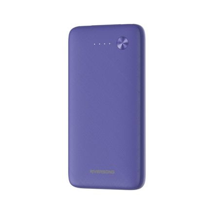 Riversong Horizon 10 Power Bank 10000mAh με 2 Θύρες USB-A Μωβ(PB30PU)