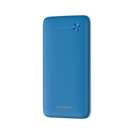 Riversong Horizon 10 Power Bank 10000mAh με 2 Θύρες USB-A Μπλε(PB30BL)