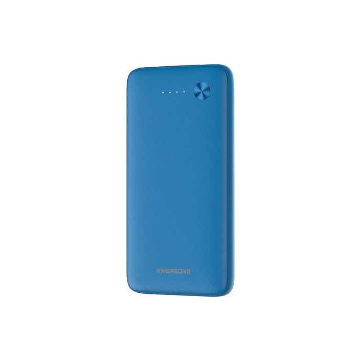 Riversong Horizon 10 Power Bank 10000mAh με 2 Θύρες USB-A Μπλε(PB30BL)
