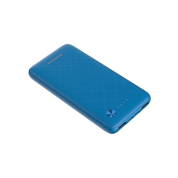 Riversong Horizon 10 Power Bank 10000mAh με 2 Θύρες USB-A Μπλε(PB30BL)