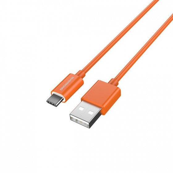 Riversong Lotus 08 USB 2.0 Cable USB-C male - USB-A male Πορτοκαλί 1.2m (CT71O)