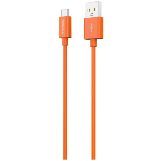 Riversong Lotus 08 USB 2.0 Cable USB-C male - USB-A male Πορτοκαλί 1.2m (CT71O)