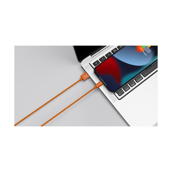 Riversong Lotus 08 USB to Lightning Cable Πορτοκαλί 1.2m (CL71O)