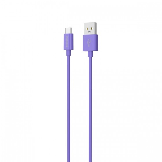 Riversong Lotus 08 USB 2.0 Cable USB-C male - Μωβ 1.2m (CT71PU)