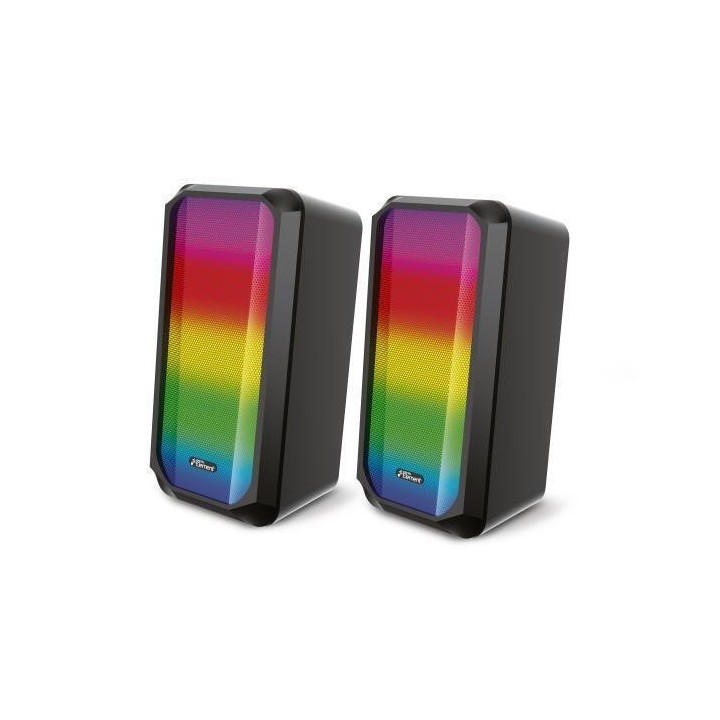 Element SP-80BT Ηχεία Υπολογιστή 2.0 με RGB Φωτισμό και Bluetooth Ισχύος 5W σε Μαύρο Χρώμα