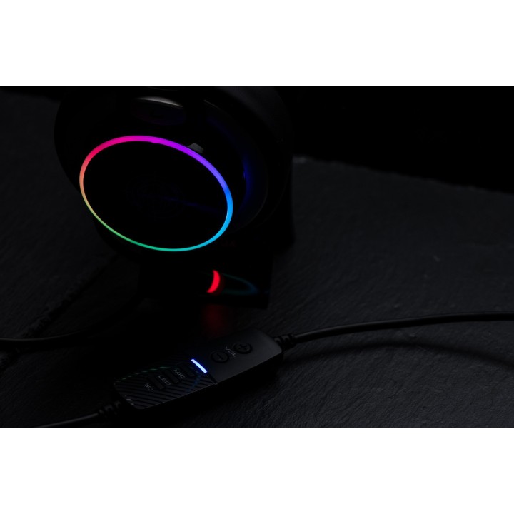 Zeroground Sokun HD-2800 RGB Over Ear Gaming Headset 7.1 με σύνδεση USB