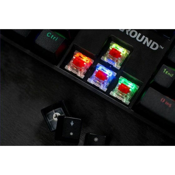 Zeroground KB-3200G Tonado Gaming Μηχανικό Πληκτρολόγιο με Outemu Red διακόπτες και RGB φωτισμό (Αγγλικό US)
