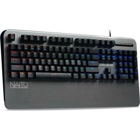 Zeroground KB-3500G Naito Gaming Μηχανικό Πληκτρολόγιο με Outemu Brown διακόπτες και RGB φωτισμό (Αγγλικό US)