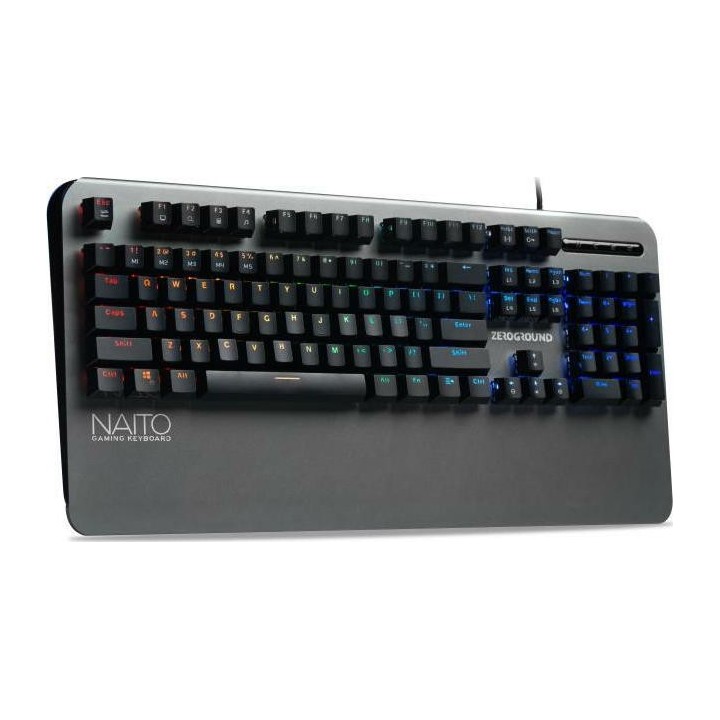 Zeroground KB-3500G Naito Gaming Μηχανικό Πληκτρολόγιο με Outemu Brown διακόπτες και RGB φωτισμό (Αγγλικό US)
