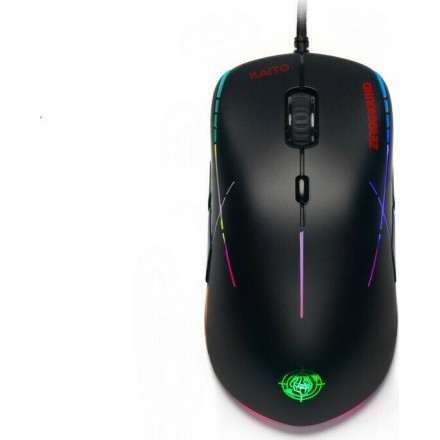 Zeroground KAITO v2.0 RGB Gaming Ποντίκι 6400 DPI Μαύρο ενσύρματο