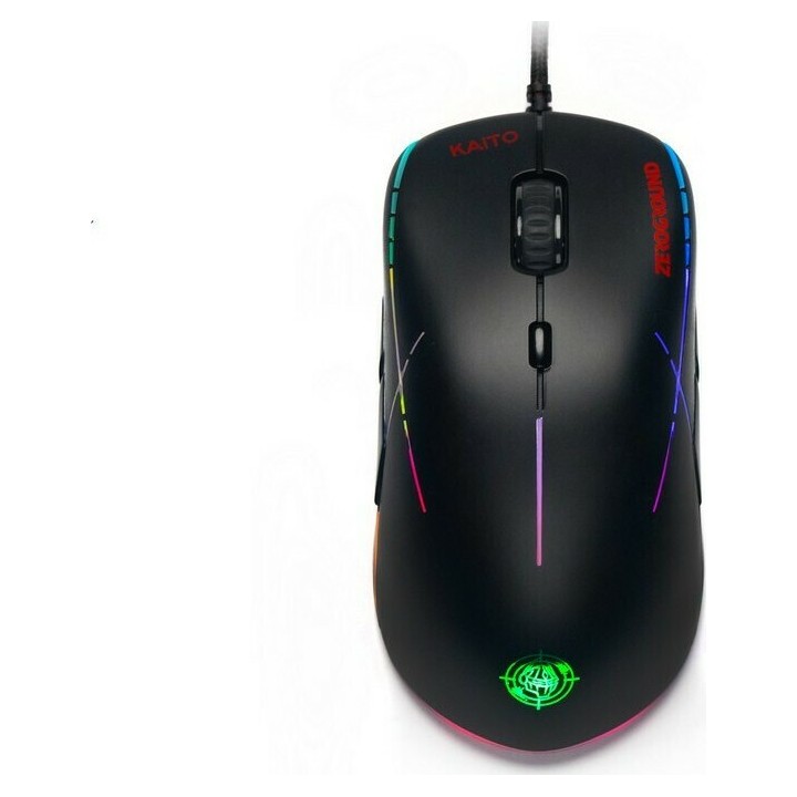 Zeroground KAITO v2.0 RGB Gaming Ποντίκι 6400 DPI Μαύρο ενσύρματο