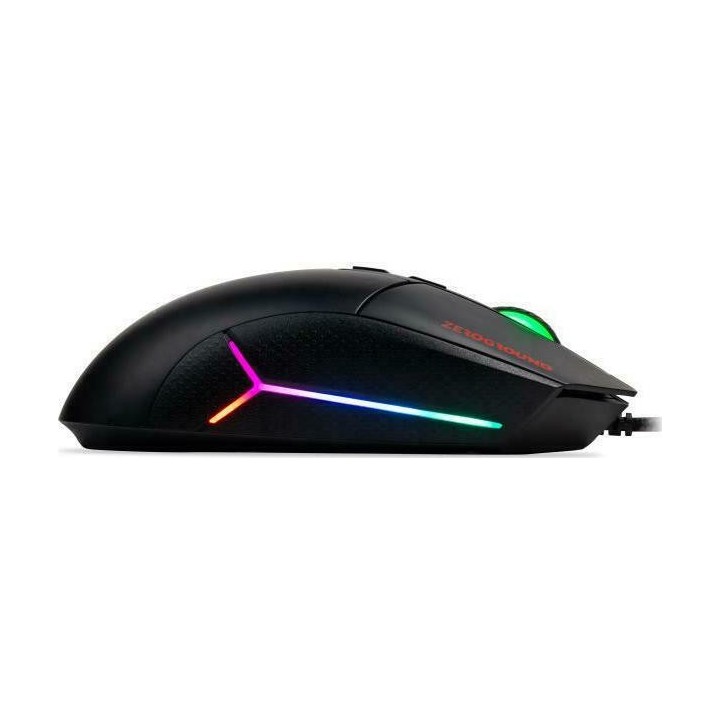 Zeroground MS-4000G Daito RGB Gaming Ποντίκι 10000 DPI Μαύρο Ενσύρματο