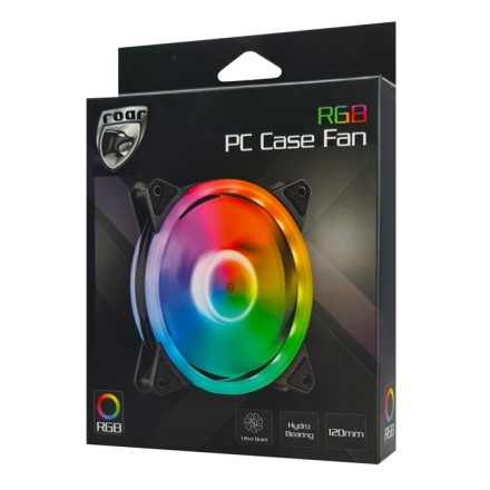 Roar RR-0016 Case Fan 120mm με RGB Φωτισμό και Σύνδεση 3-Pin / 4-Pin Molex